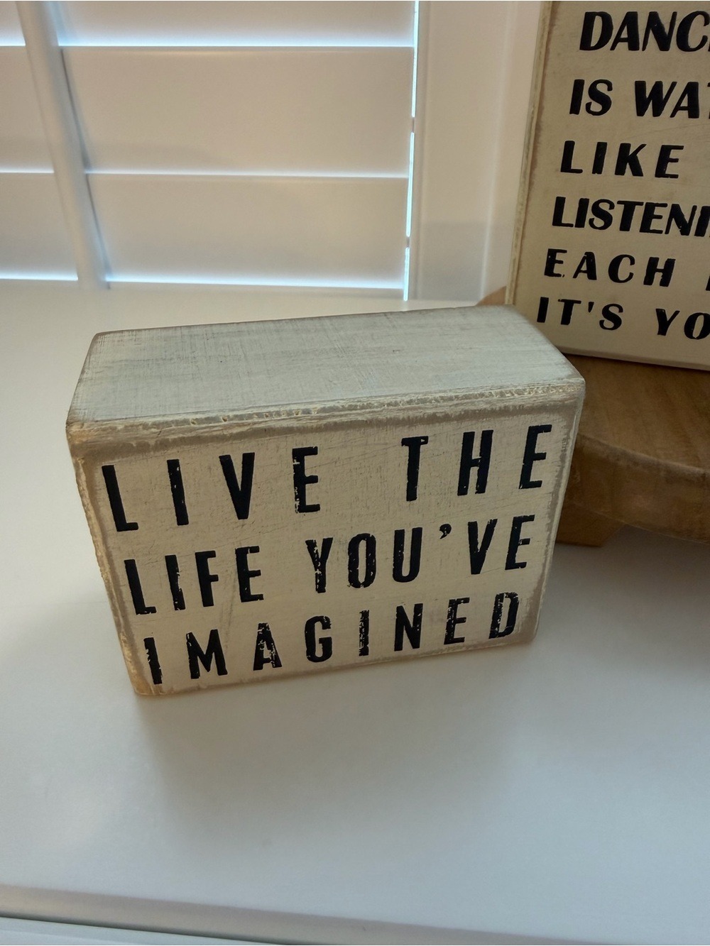2 Inspirational Wooden Block Signs - Picture 4 of 5